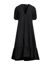 【送料無料】 レッドバレンティノ レディース ワンピース トップス Midi dress Black