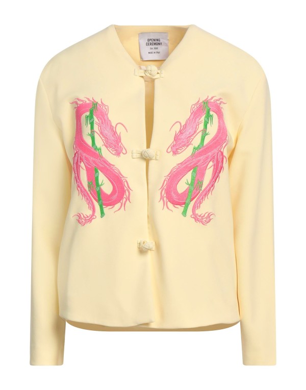 【送料無料】 オープニングセレモニー レディース ジャケット・ブルゾン アウター Jacket Yellow