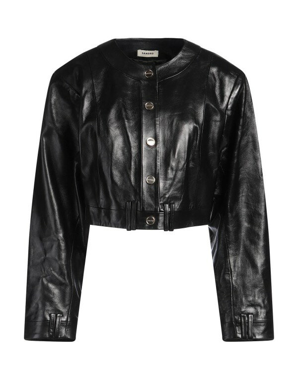 【送料無料】 サンドロ レディース ジャケット・ブルゾン アウター Jacket Black