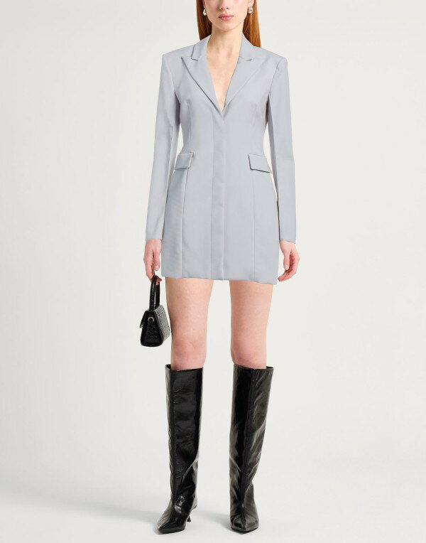 【送料無料】 パトリツィア ペペ レディース ワンピース トップス Blazer dress Light grey