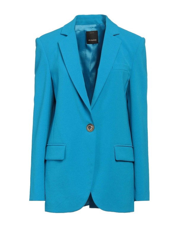【送料無料】 ピンコ レディース ジャケット・ブルゾン ブレザー アウター Blazer Turquoise