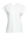 【送料無料】 ツインセット レディース Tシャツ トップス T-shirt White