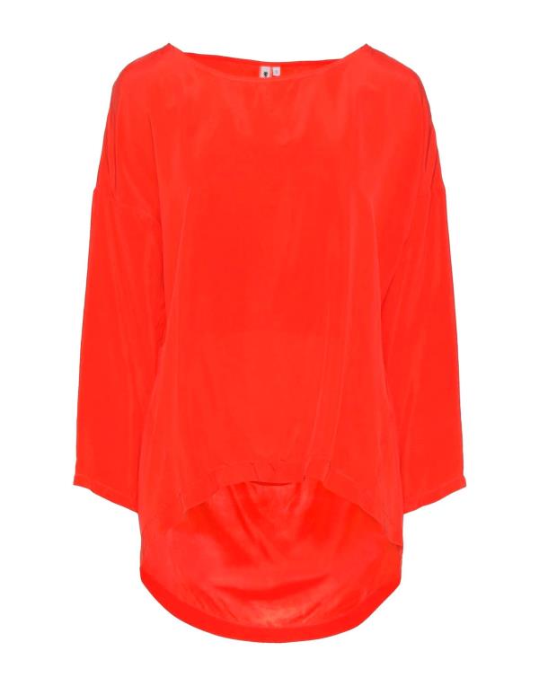 【送料無料】 ヨーロピアンカルチャー レディース シャツ トップス Blouse Red