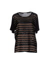 【送料無料】 ヴィオネ レディース Tシャツ トップス T-shirt Black