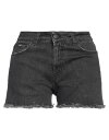 【送料無料】 ファミリーファースト レディース ハーフパンツ ショーツ ボトムス Denim shorts Black