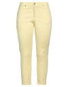 【送料無料】 モーテル レディース デニムパンツ ボトムス Denim pants Light yellow