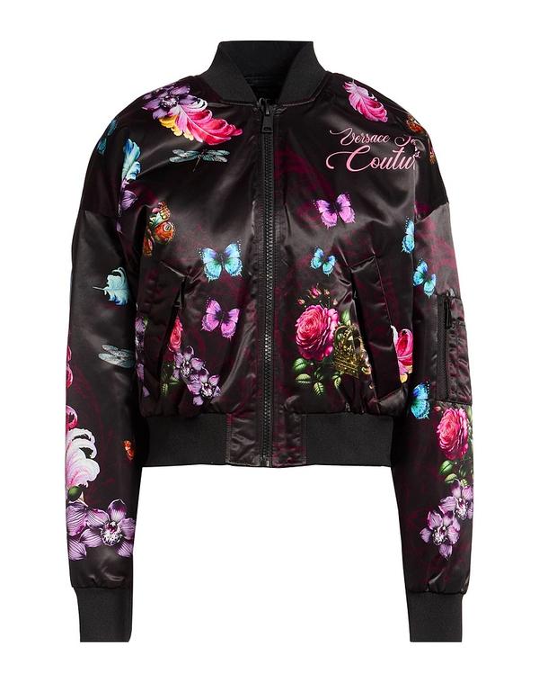 ヴェルサーチ レディース アウター ジャケット・ブルゾン VERSACE JEANS COUTURE Black ブラック