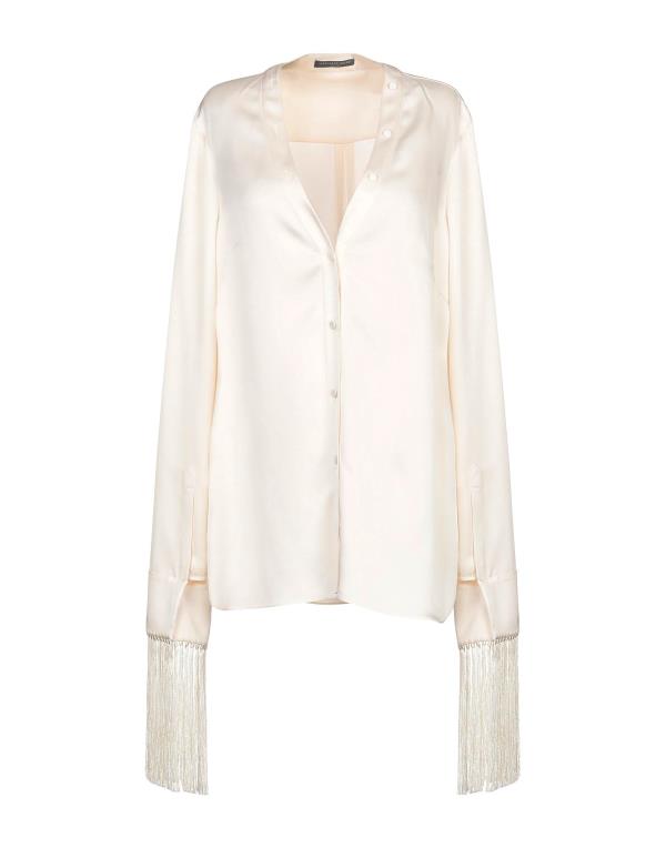 yz ALT_[E}bNC[ fB[X Vc gbvX Silk shirts & blouses Ivory