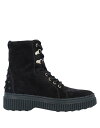 【送料無料】 トッズ レディース ブーツ・レインブーツ シューズ Ankle boot Black