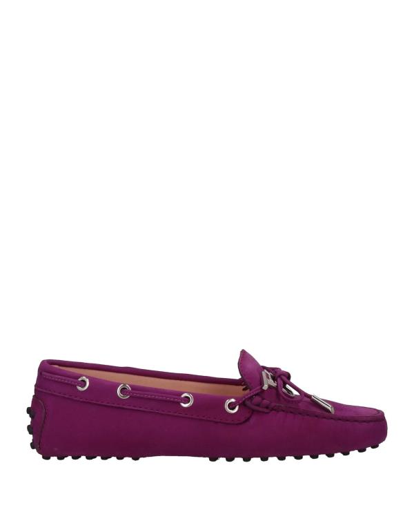 【送料無料】 トッズ レディース スリッポン・ローファー シューズ Loafers Dark purple 1