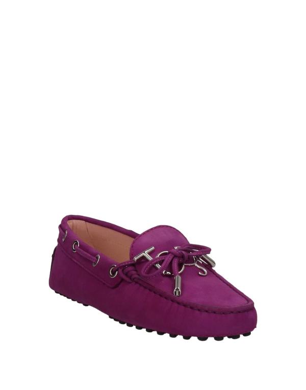 【送料無料】 トッズ レディース スリッポン・ローファー シューズ Loafers Dark purple 2