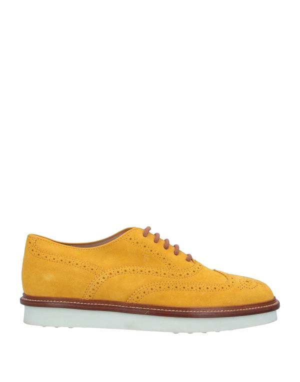 【送料無料】 トッズ レディース スリッポン・ローファー シューズ Laced shoes Ocher