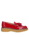 【送料無料】 トッズ レディース スリッポン・ローファー シューズ Loafers Red