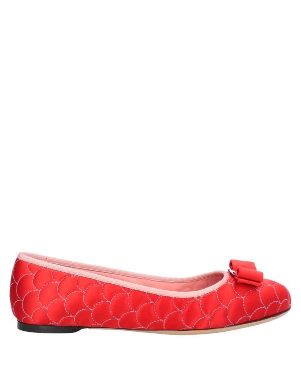 サルヴァトーレフェラガモ 【送料無料】 フェラガモ レディース ベルト アクセサリー Ballet flats Red