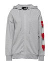 【送料無料】 ラブ モスキーノ レディース パーカー・スウェット アウター Hooded sweatshirt Grey