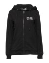 【送料無料】 ラブ モスキーノ レディース パーカー・スウェット アウター Hooded sweatshirt Black