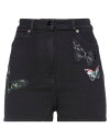 【送料無料】 ヴァレンティノ レディース ハーフパンツ・ショーツ デニムショーツ ボトムス Denim shorts Black