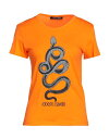 【送料無料】 ロベルトカヴァリ レディース Tシャツ トップス T-shirt Orange