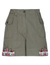 【送料無料】 ヴァレンティノ レディース ハーフパンツ・ショーツ ボトムス Shorts & Bermuda Military green