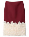 【送料無料】 ヴァレンティノ レディース スカート ボトムス Midi skirt Burgundy