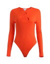 【送料無料】 トップショップ レディース シャツ トップス Bodysuit Orange