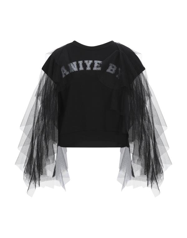 【送料無料】 アニエバイ レディース パーカー・スウェット アウター Sweatshirt Black