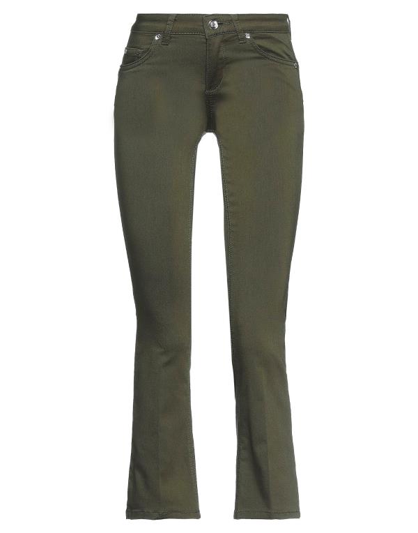 【送料無料】 リュージョー レディース カジュアルパンツ クロップドパンツ ボトムス Cropped pants & culottes Military green
