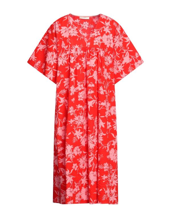 【送料無料】 ビートライス レディース ワンピース トップス Midi dress Red