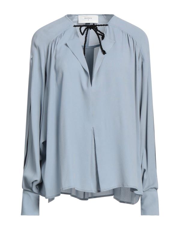 【送料無料】 ビートライス レディース シャツ ブラウス トップス Blouse Pastel blue