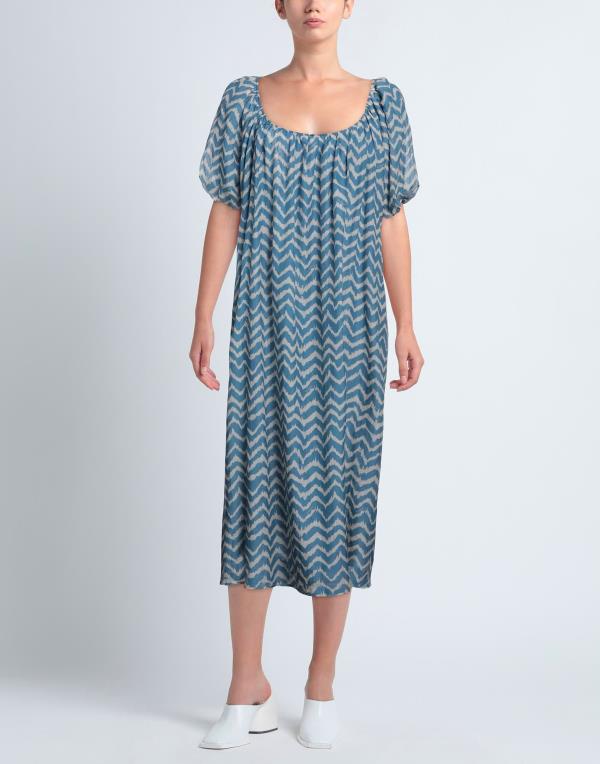 【送料無料】 マネビ レディース ワンピース トップス Short dress Pastel blue