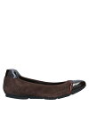 【送料無料】 ホーガン レディース ベルト アクセサリー Ballet flats Dark brown