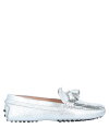 【送料無料】 トッズ レディース スリッポン・ローファー シューズ Loafers Silver