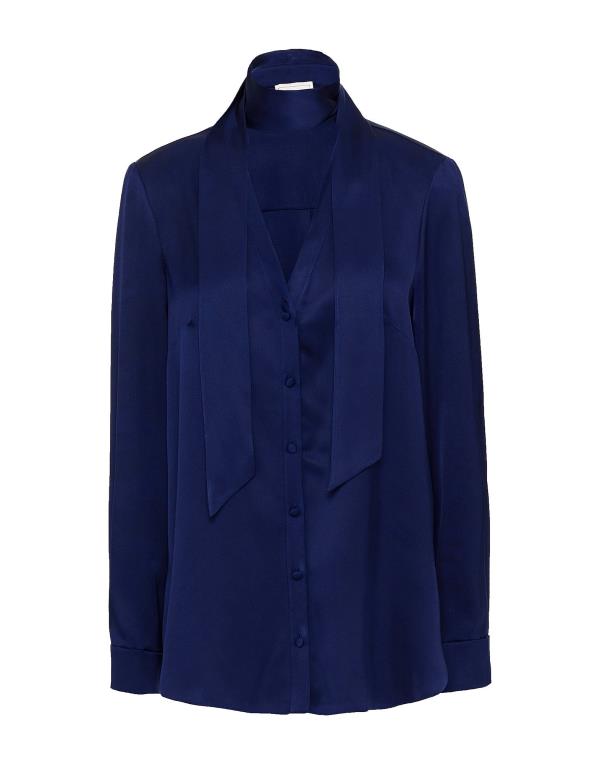 【送料無料】 アレキサンダー・マックイーン レディース シャツ トップス Blouse Navy blue