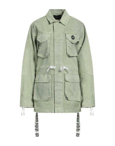 【送料無料】 フィリッププレイン レディース ジャケット・ブルゾン アウター Denim jacket Sage green 【送料無料】 フィリッププレイン レディース ジャケット・ブルゾン アウター Denim jacket Sage green