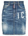 【送料無料】 ディースクエアード レディース スカート ボトムス Denim skirt Blue