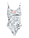 【送料無料】 ディースクエアード レディース 上下セット 水着 One-piece swimsuits White