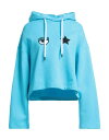 【送料無料】 シアラフェラーニ レディース パーカー・スウェット フーディー アウター Hooded sweatshirt Turquoise