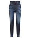 【送料無料】 ディースクエアード レディース デニムパンツ ジーンズ ボトムス Denim pants Blue