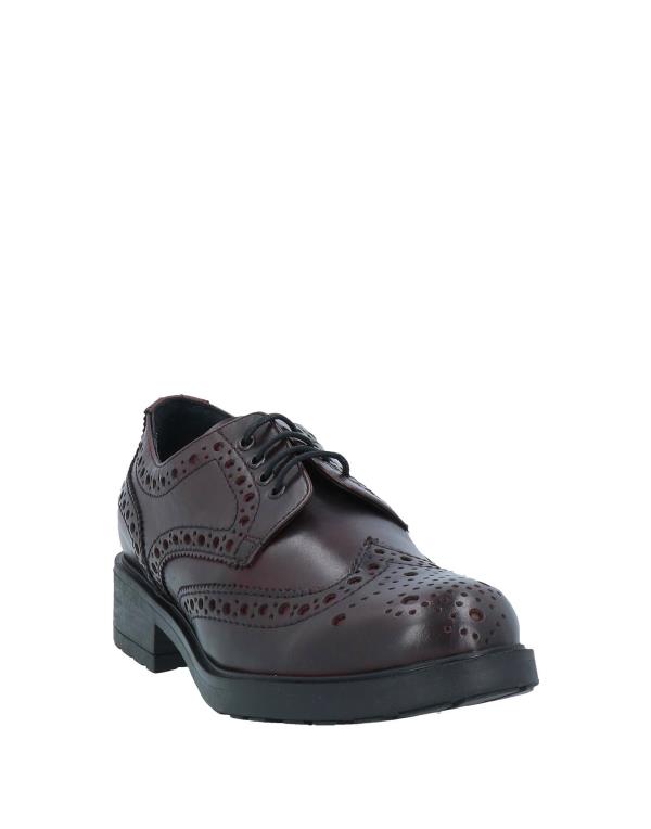 【送料無料】 エバリート レディース スリッポン・ローファー シューズ Laced shoes Dark brown 2