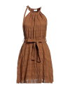 yz Fi fB[X s[X gbvX Short dress Brown