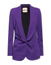 【送料無料】 アニエバイ レディース ジャケット・ブルゾン ブレザー アウター Blazer Purple