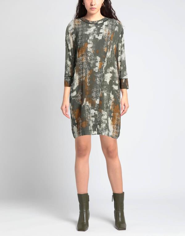 【送料無料】 マニラグレース レディース ワンピース トップス Short dress Military green