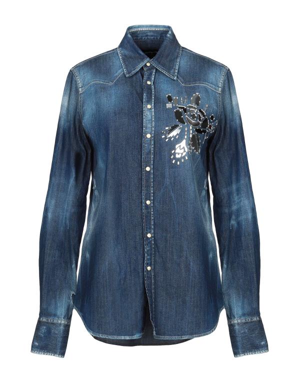 【送料無料】 ディースクエアード レディース シャツ デニムシャツ トップス Denim shirt Blue