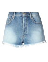 【送料無料】 アラヌイ レディース ハーフパンツ・ショーツ デニムショーツ ボトムス Denim shorts Blue