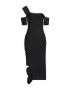 【送料無料】 アレキサンダー・マックイーン レディース ワンピース トップス Midi dress Black