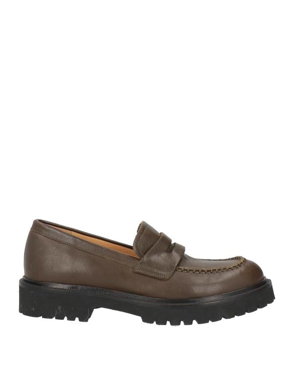 【送料無料】 モモニ レディース スリッポン・ローファー シューズ Loafers Dark brown