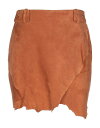 【送料無料】 バルマン レディース スカート ボトムス Mini skirt Camel