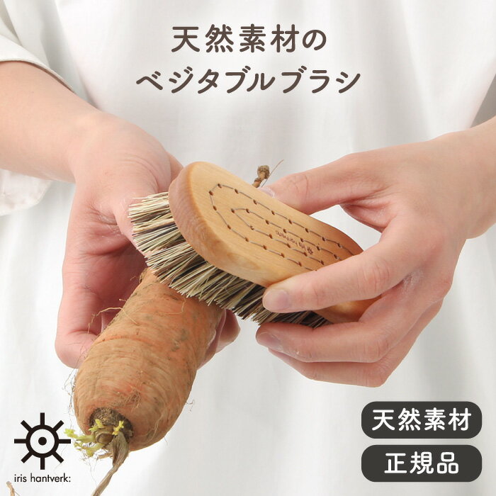 イリス・ハントバーク ベジタブルブラシ【キッチン用品 1140-00 プラスチックフリー 脱プラ エシカル 台所用品 天然素材 下ごしらえ ディッシュブラシ】のサムネイル