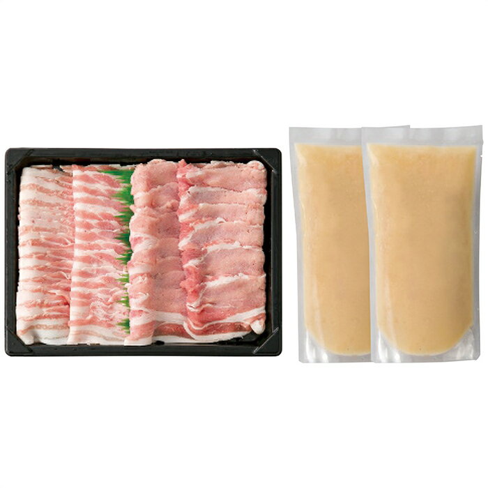 二反田醤油店＆千成亭風土 近江豚＆豆乳ごま鍋つゆセット　　まんてん堂●北街道・沖縄・離島はお届け出..