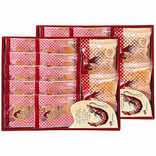 ●セット内容／赤えびせんべい(1枚入)20袋・えびせん10g(うず巻・えび松風各2袋)●箱サイズ／33×8.6×26.5cm●原産国／日本製●賞味期間／製造日より常温約360日●アレルゲン／小麦・えび●重量／580g赤えびを使用し焼き上げた、ヘルシー志向のノンフライ製法のおせんべい。二度焼き製法で優しい食感に作ったうず巻・えび松風。えびせんべいの原料として最適な海老を使用しこだわりの製法で仕上げました。